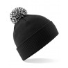 czapka zimowa - mod. B450:Black, 100% akryl, White, One Size